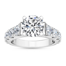  Channel Setting Round Engagement Ring