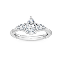  Pear cut engagement ring