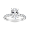 Luxe Oval Hidden Halo Engagement Ring