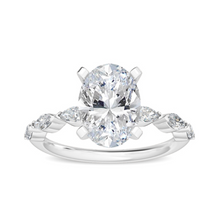  Oval Engagement Ring Marquise Band