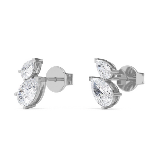 Enchanted Pear Studs