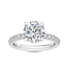  Luxe Round Brilliant Hidden Halo Engagement Ring