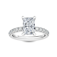  Luxe Radiant Hidden Halo Engagement Ring