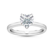  Heart Shape Solitaire Engagement Ring