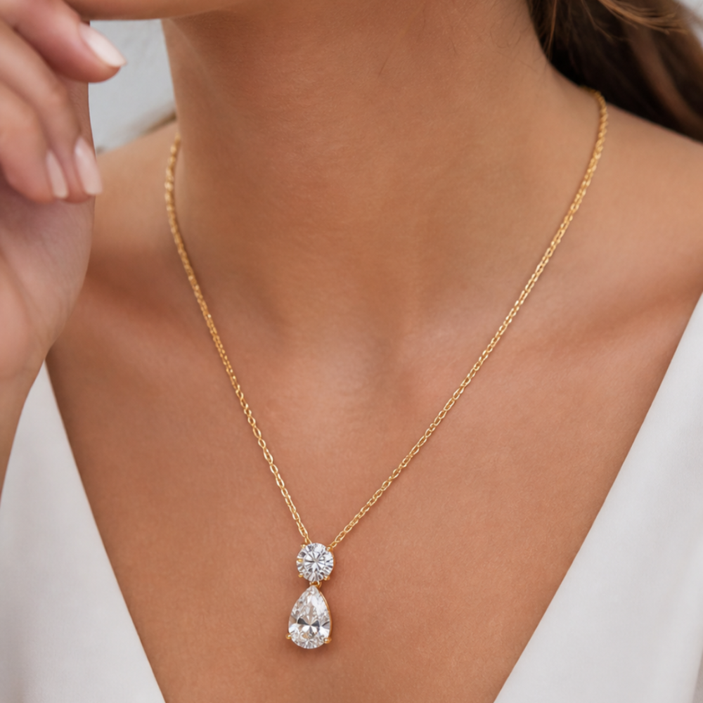 Minimalist Lab Grown Diamond Pendants | Trellis