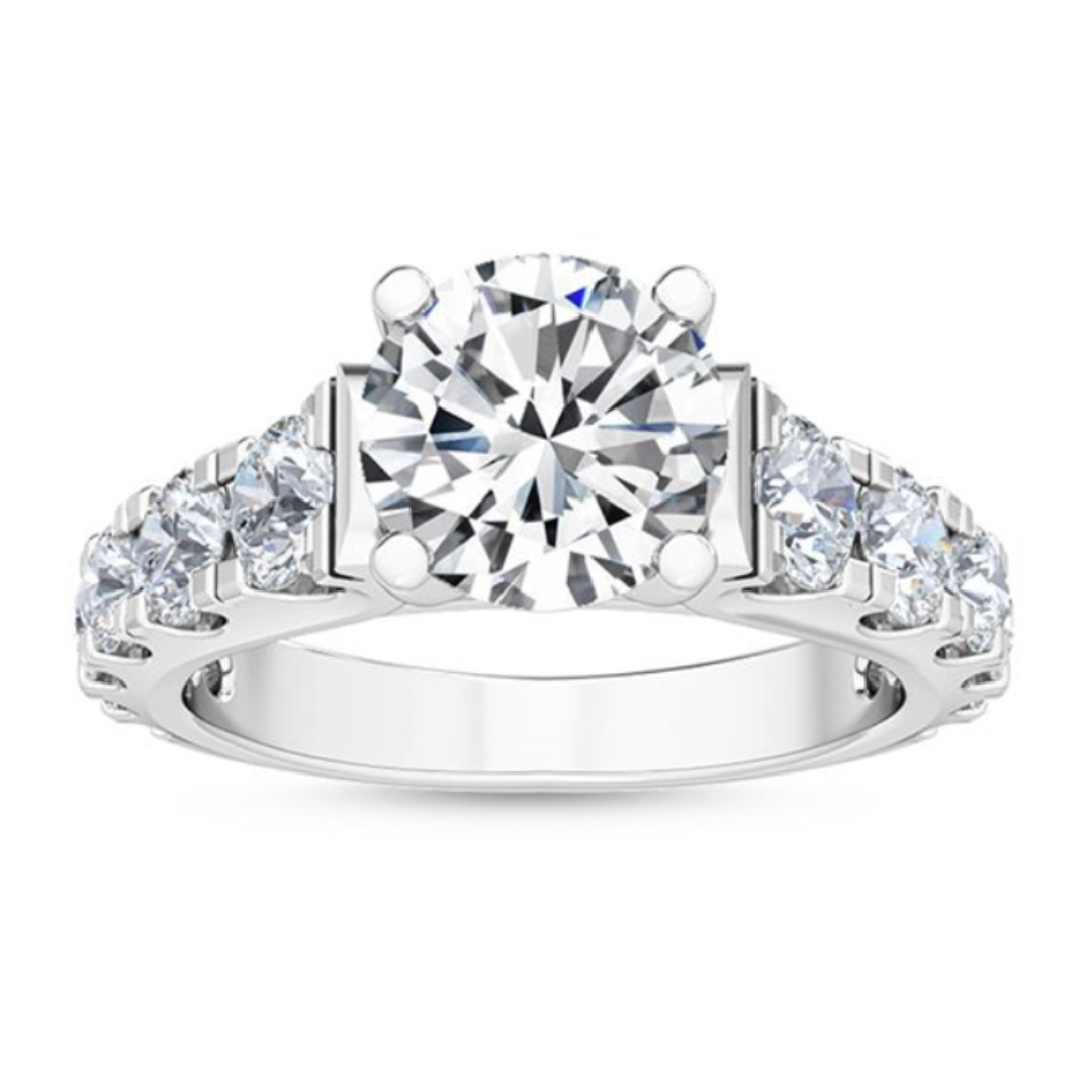 Channel Setting Engagement Ring