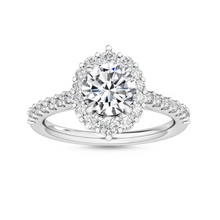  Royal Oval Halo Engagement Ring