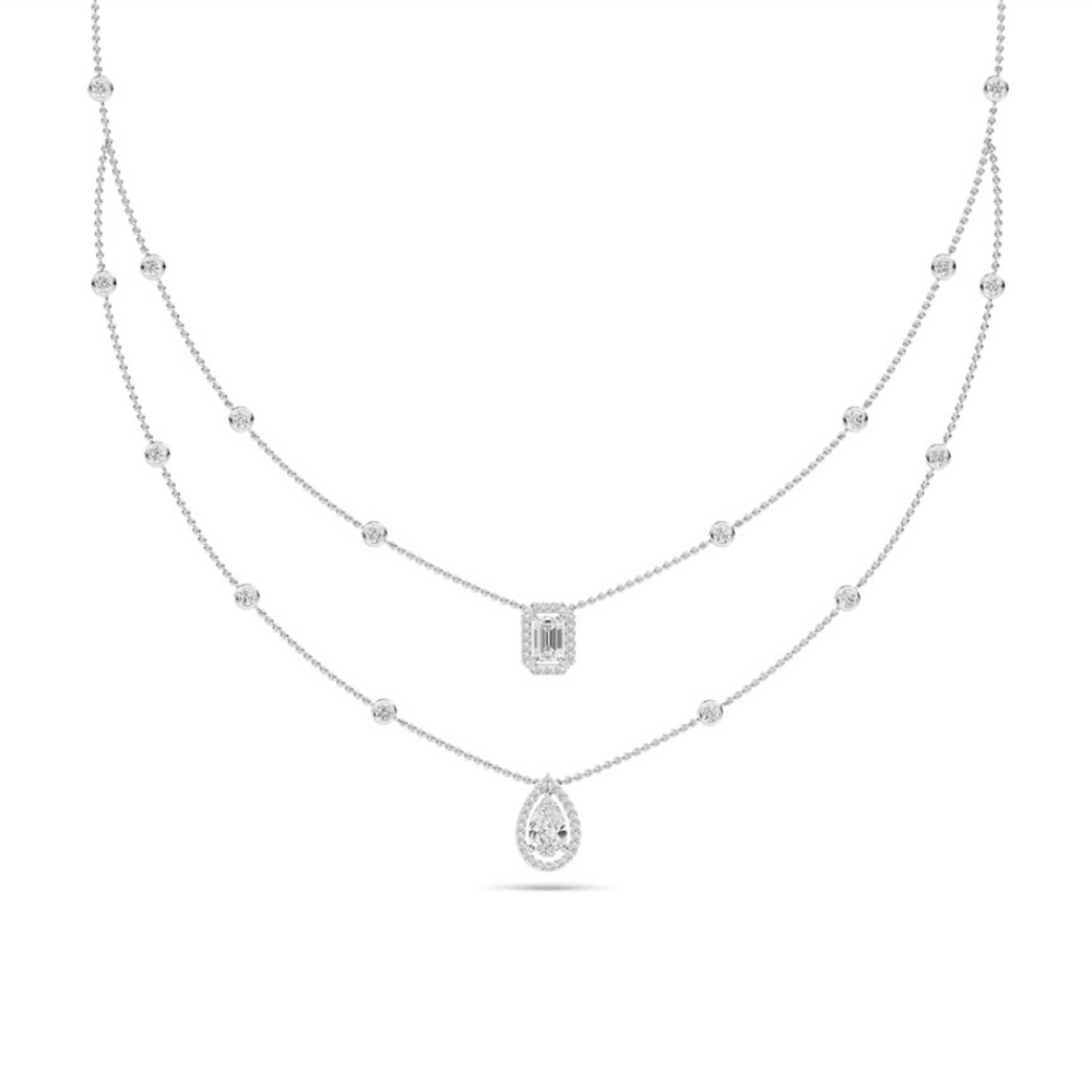 lab grown diamond droplet necklace hong kong