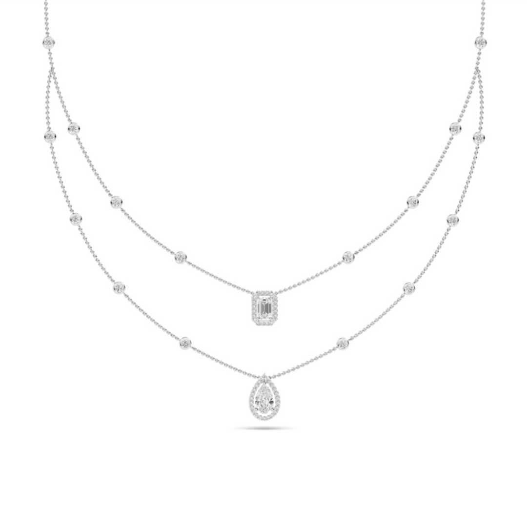 lab grown diamond droplet necklace hong kong