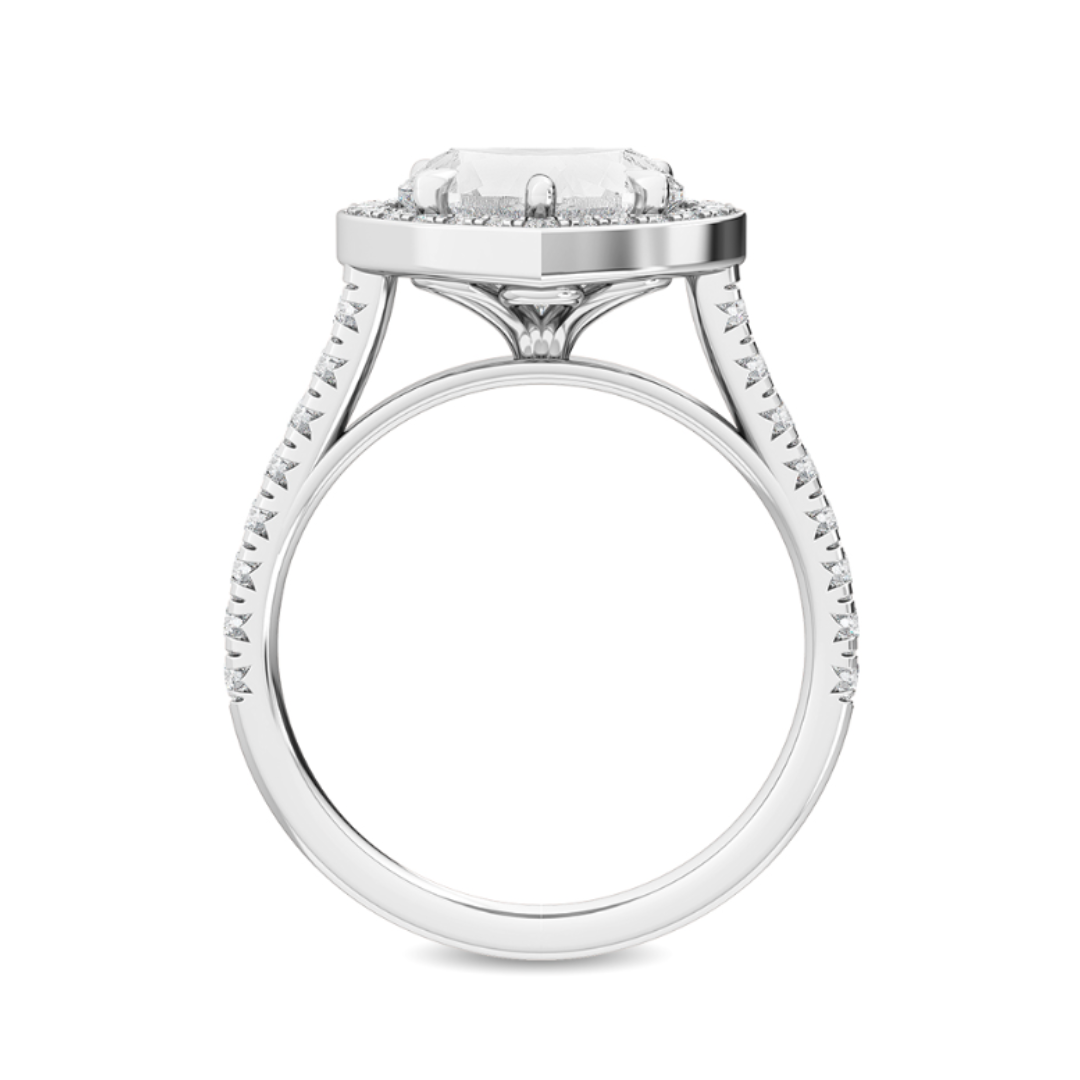 Halo Heart Engagement Ring