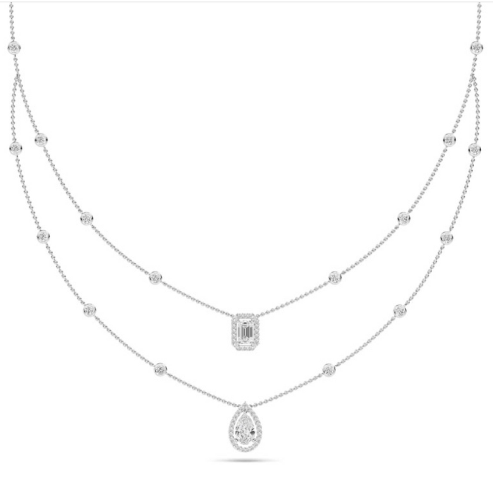 lab grown diamond droplet necklace hong kong