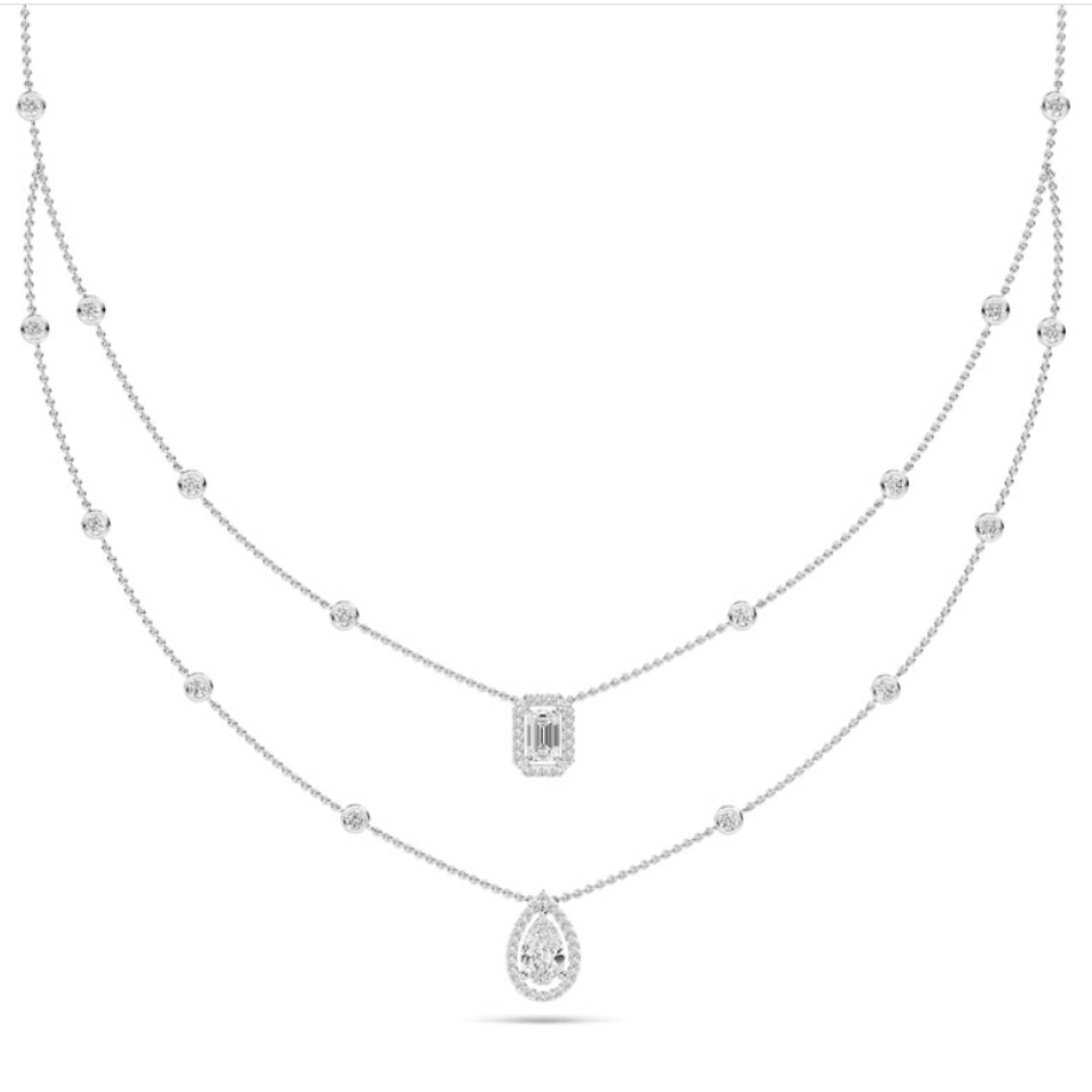 lab grown diamond droplet necklace hong kong