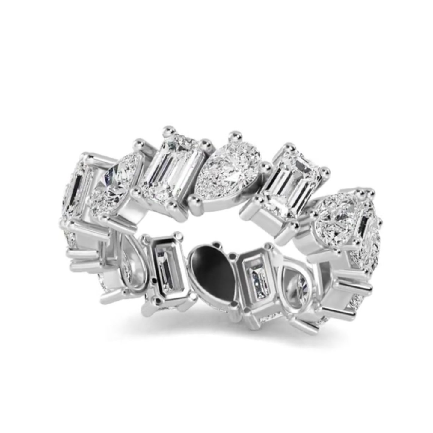 Multi-Shape Lab Grown Diamond Eternity Band