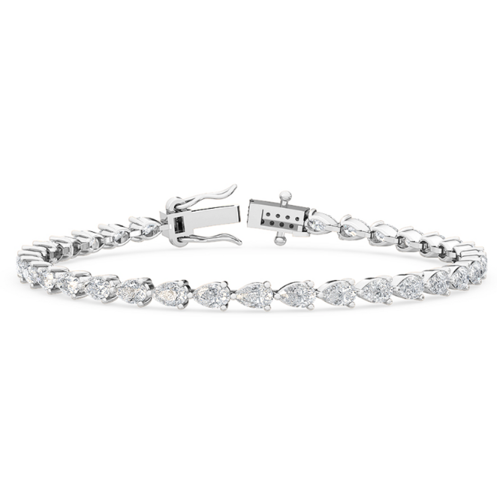 Orchid Pear cut Tennis Bracelet