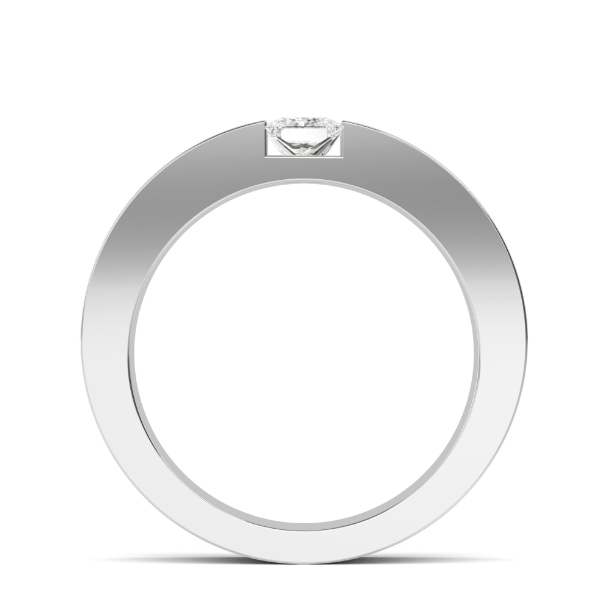 minimal and sleek lab grown diamond wedding band men