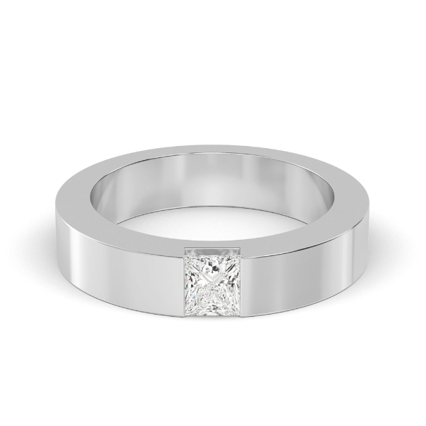 
                      
                        Mens Princess cut Wedding Band
                      
                    