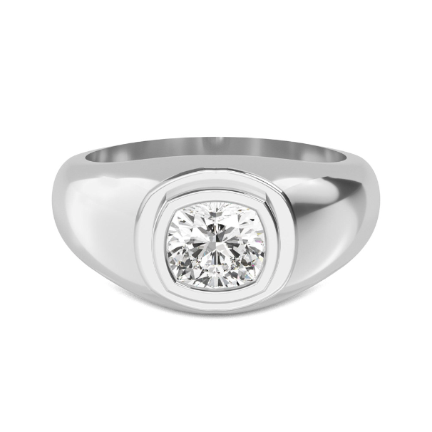 Cushion cut Wedding Band