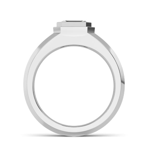 Emerald cut Wedding Band