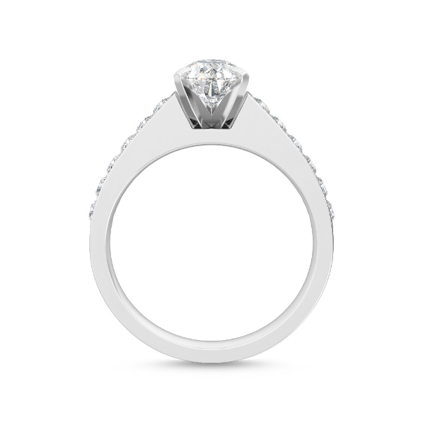 
                      
                        Channel set Pear Engagement Ring
                      
                    