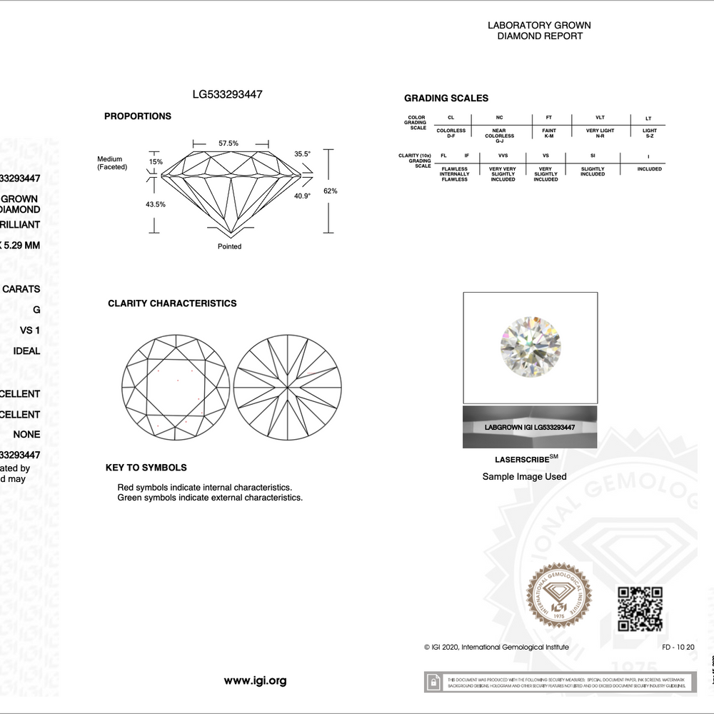 IGI Round Brilliant 2.36 carat G VS1