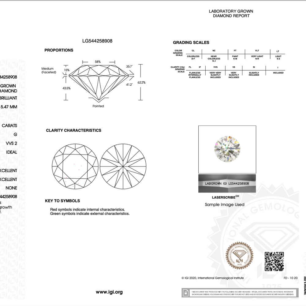 IGI Round Brilliant 2.61 carat G VVS2