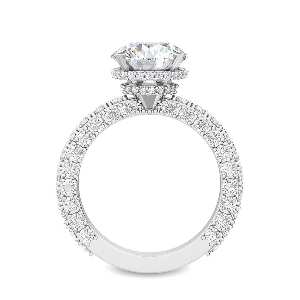 Round majestic engagement Ring