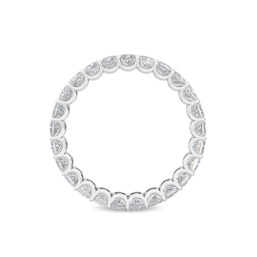 Princess Cut Eternity Band