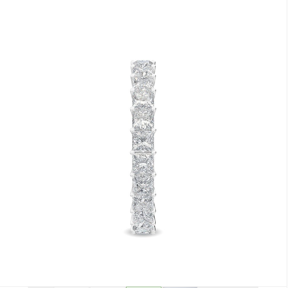 Princess Cut Eternity Band