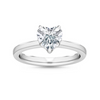 Heart Shape Solitaire Engagement Ring